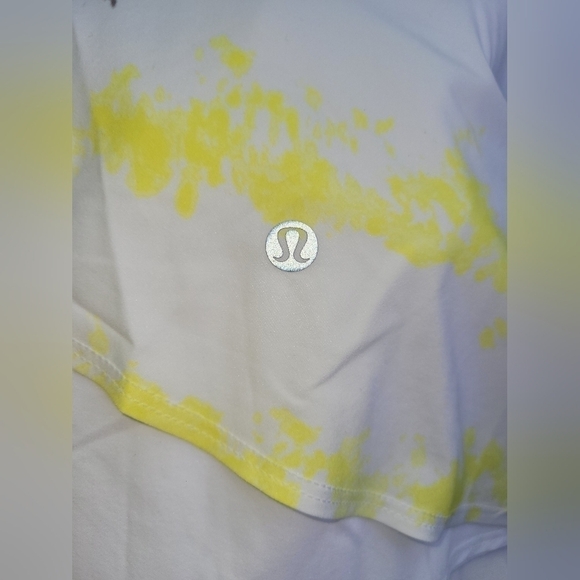 Lululemon Court Rival High-Rise Skirt Cross Court Wash Electric Lemon Wh… - Picture 11 of 15